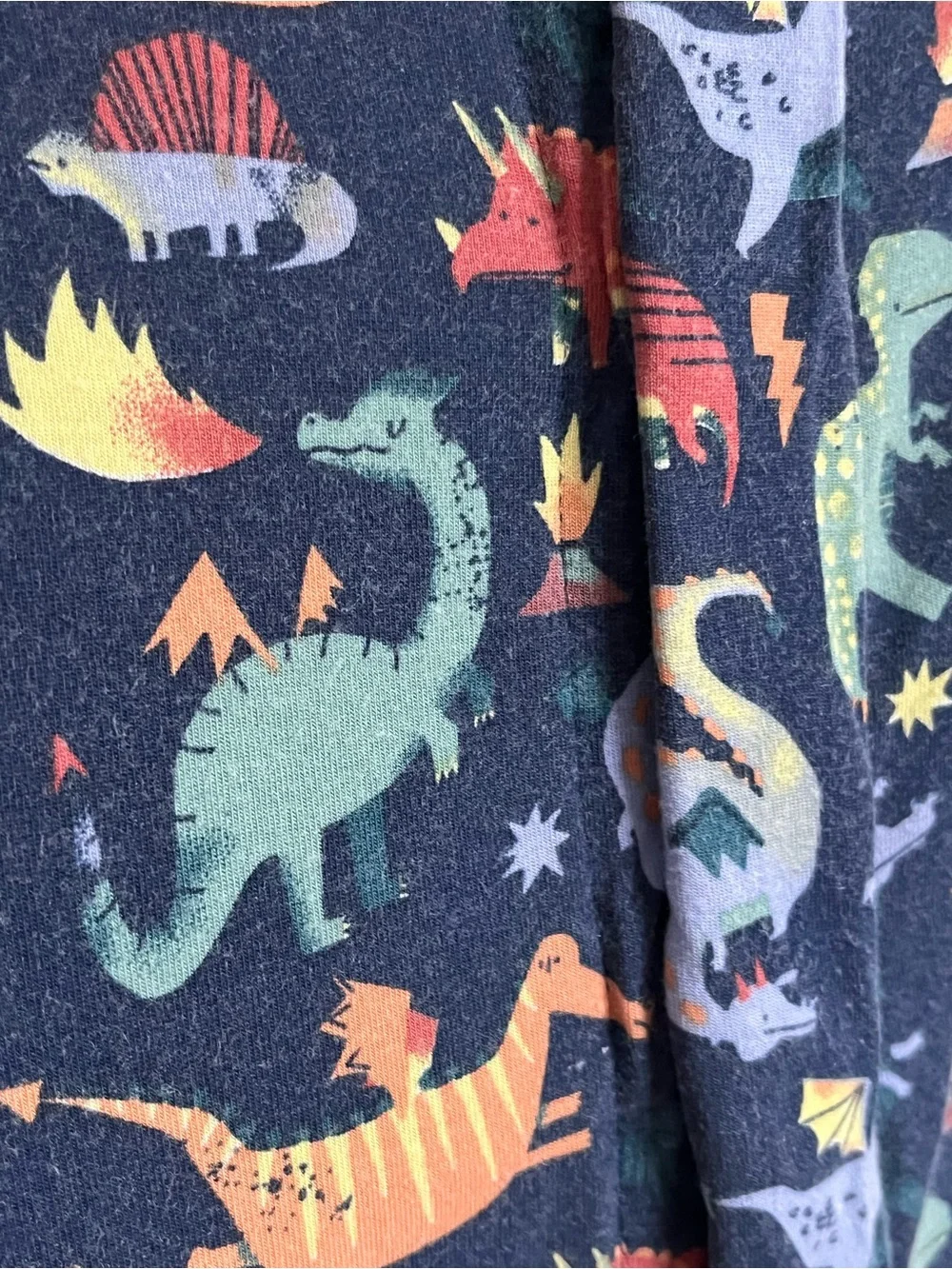 Magnetic Me Navy Dino Print Footed One-Piece size 3-6 months